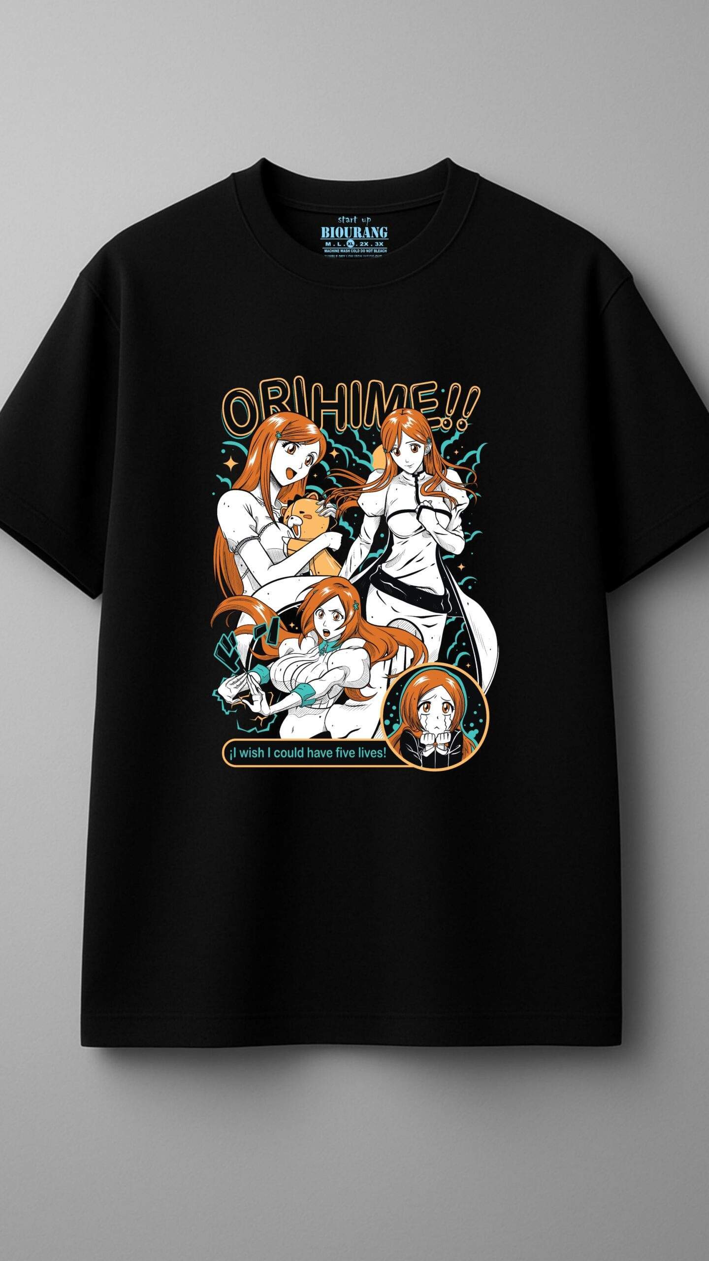 تیشرت مشکی طرح اوریهیمه