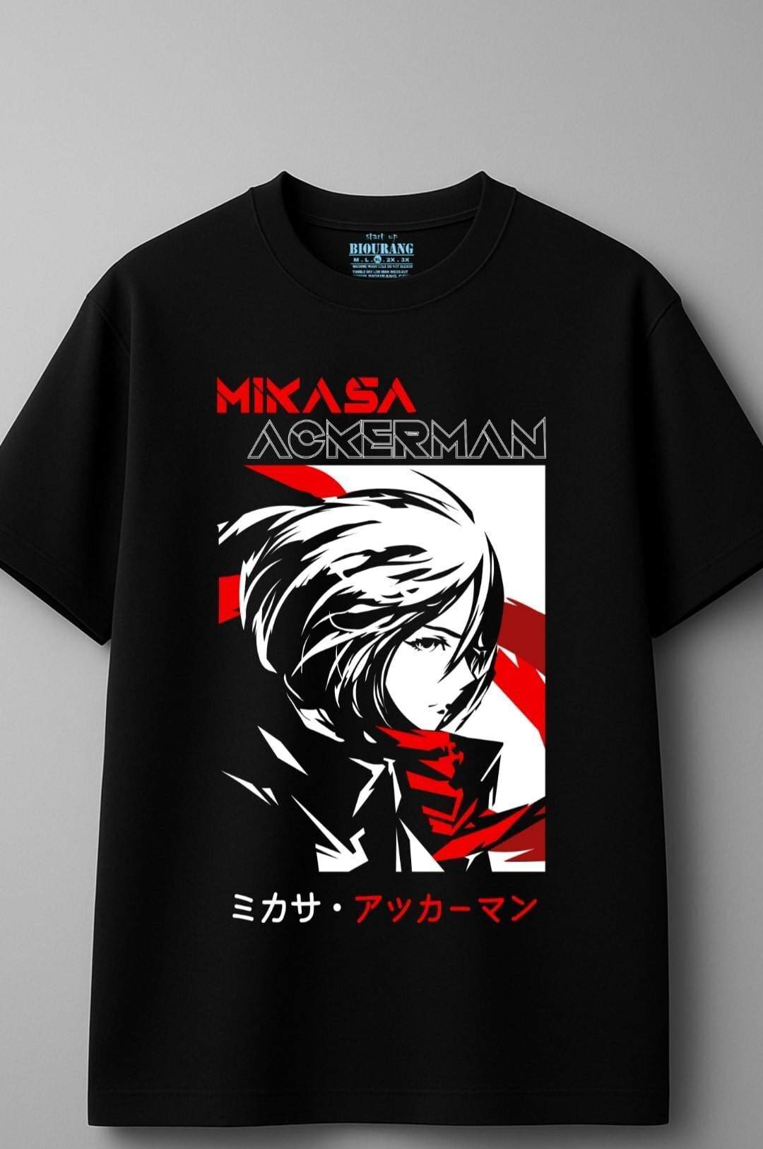 تیشرت پنبه طرح میکاسا آکرمن