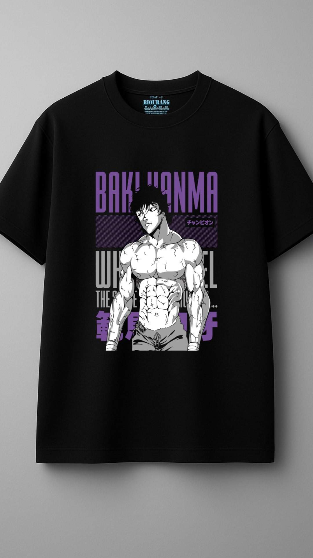 تیشرت انیمه ای hanma baki