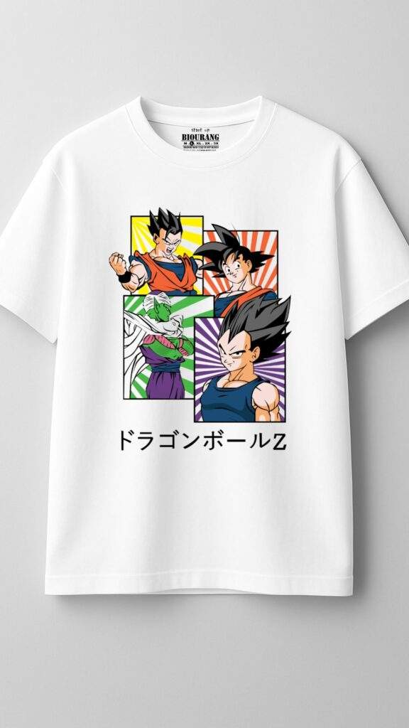 تیشرت چاپی طرح دراگون بال