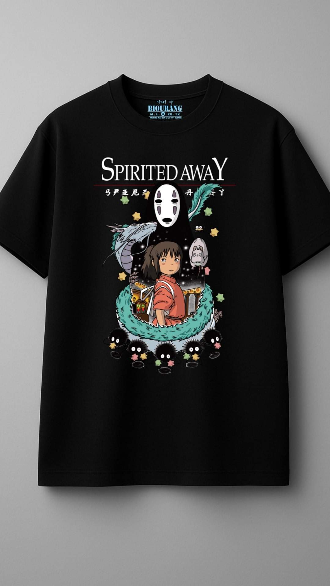 تیشرت مشکی طرح شهر اشباح