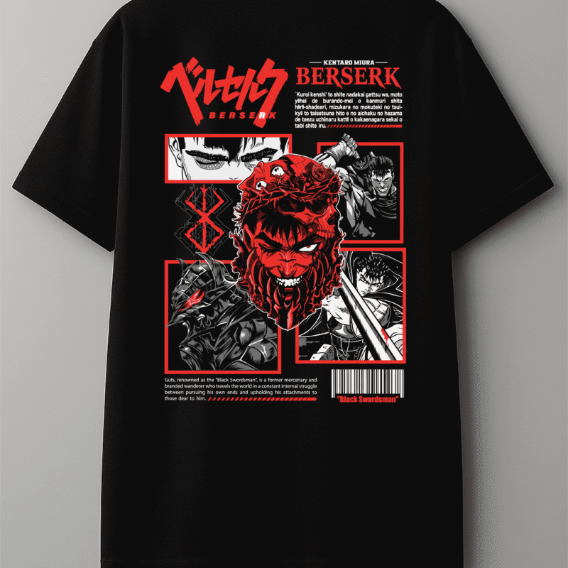 تیشرت مشکی طرح گاتس