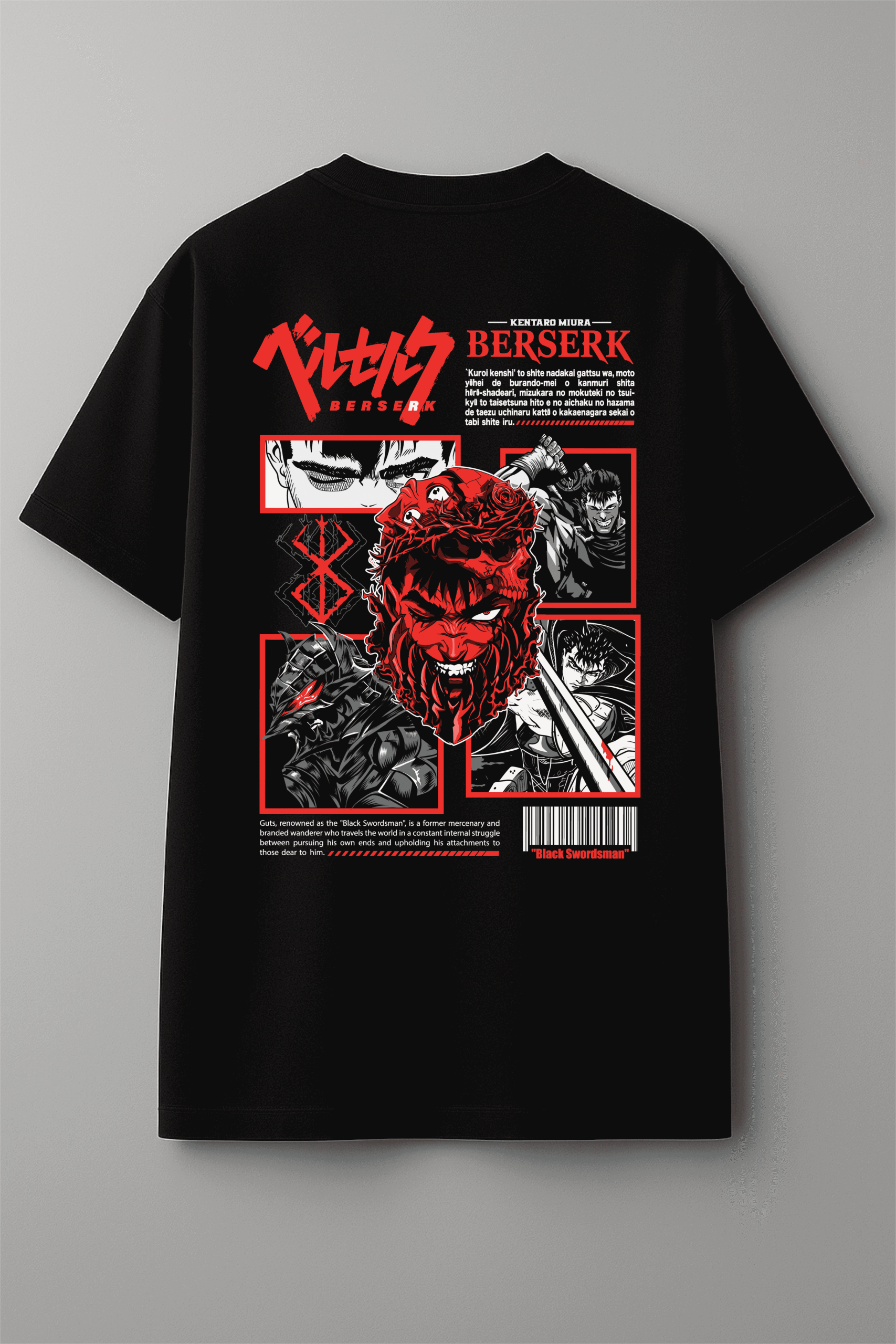 تیشرت مشکی طرح گاتس