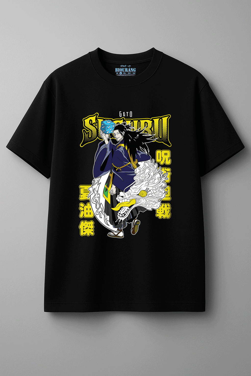 تیشرت مشکی طرح Suguru Geto