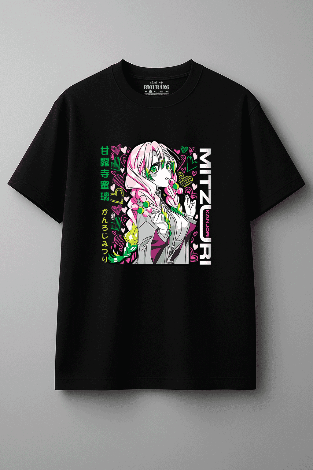 تیشرت مشکی طرح mitsuri