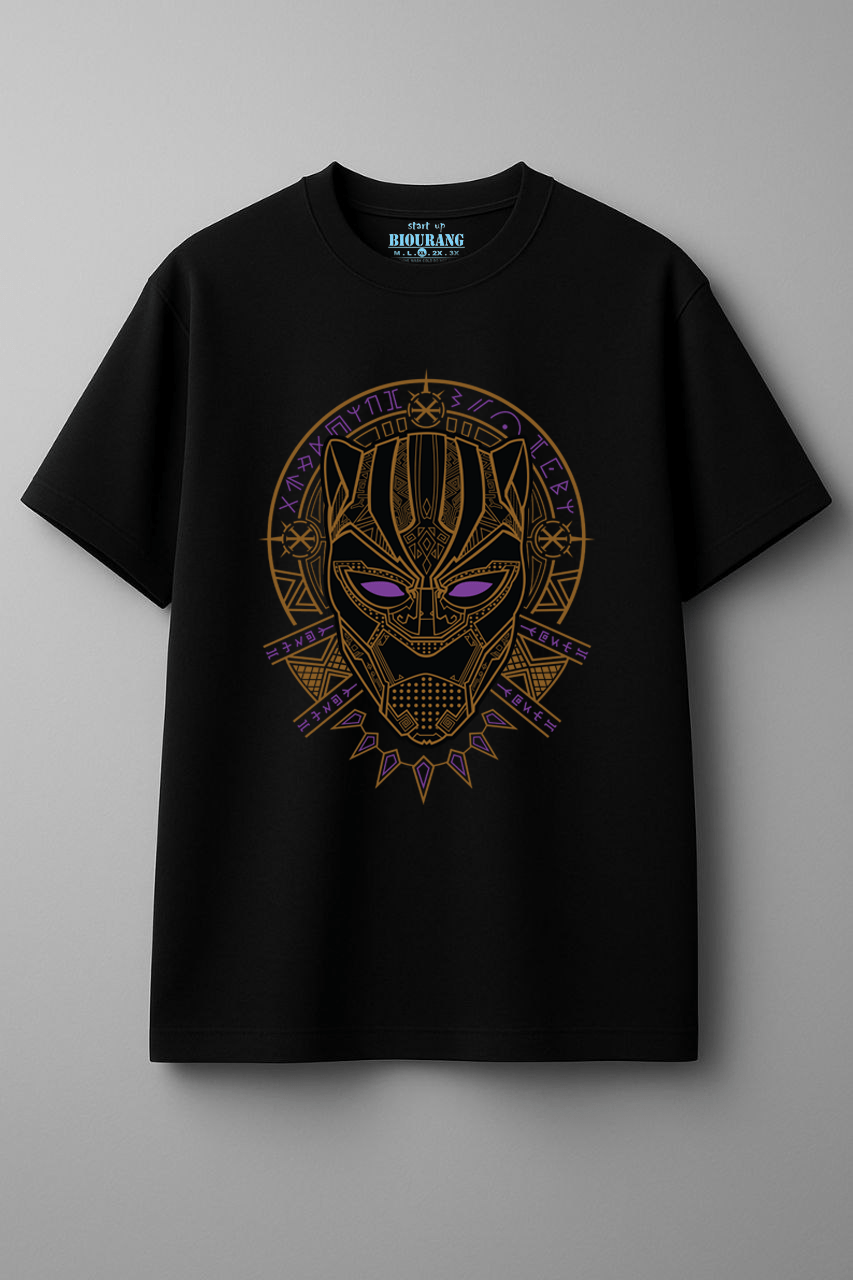 تیشرت نخی طرح black panther