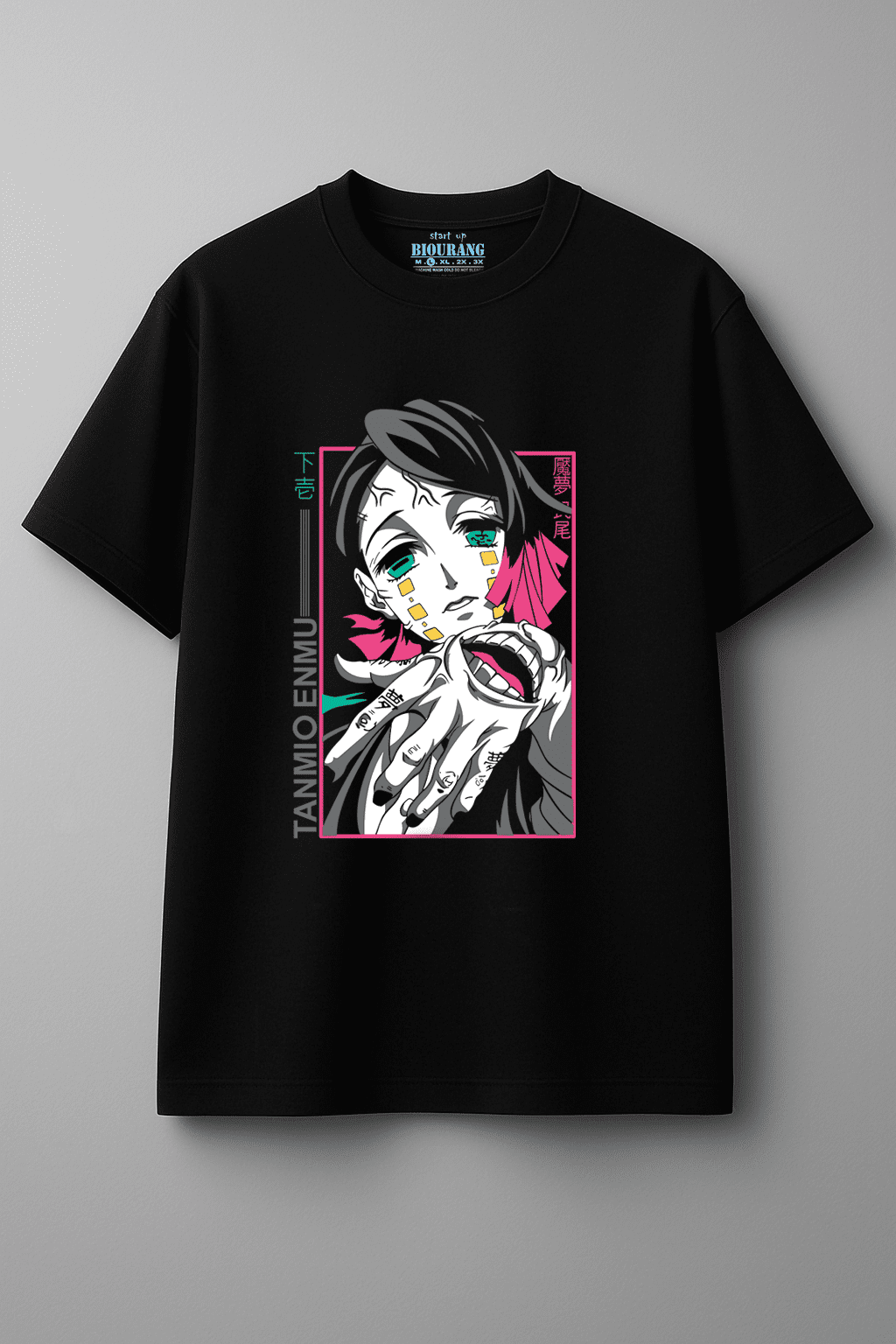 تیشرت مشکی طرح enmu