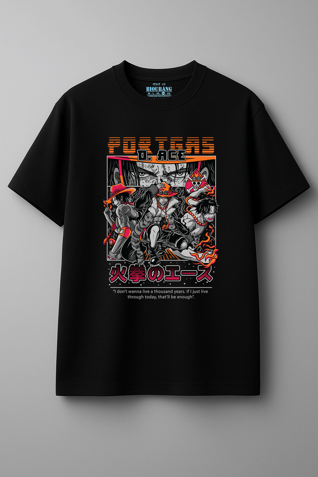 تیشرت مشکی طرح ایس