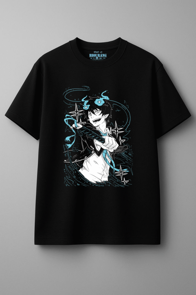 تیشرت جنگیر آبی